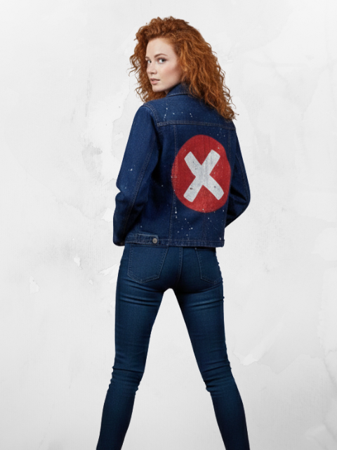 Hand-Painted Denim Jacket -Adults Only